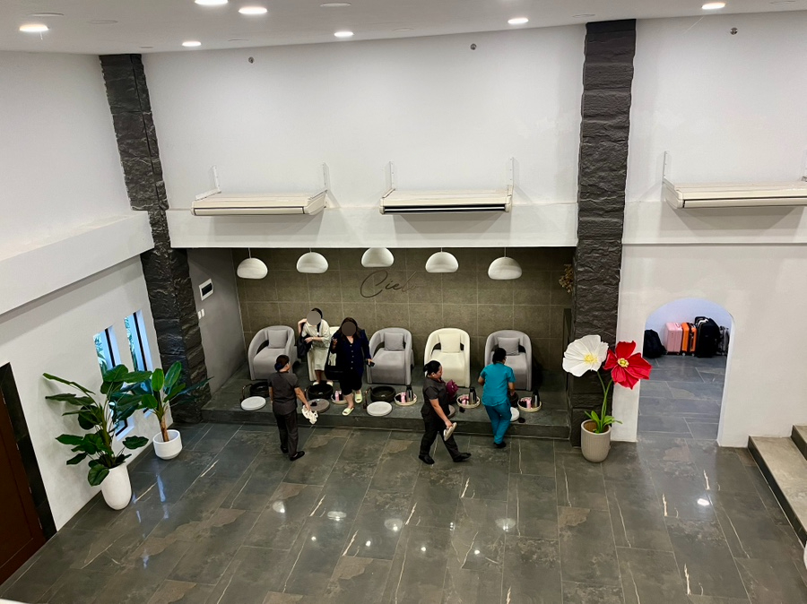 씨엘로스파 발씻는곳